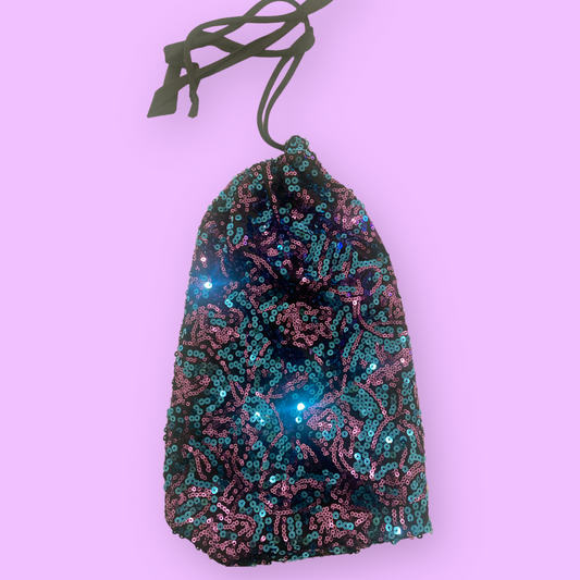 Blue Purple Sequin Bag